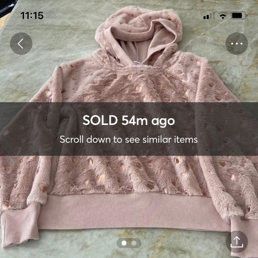 Beautees girls hoodie Sz L back to school